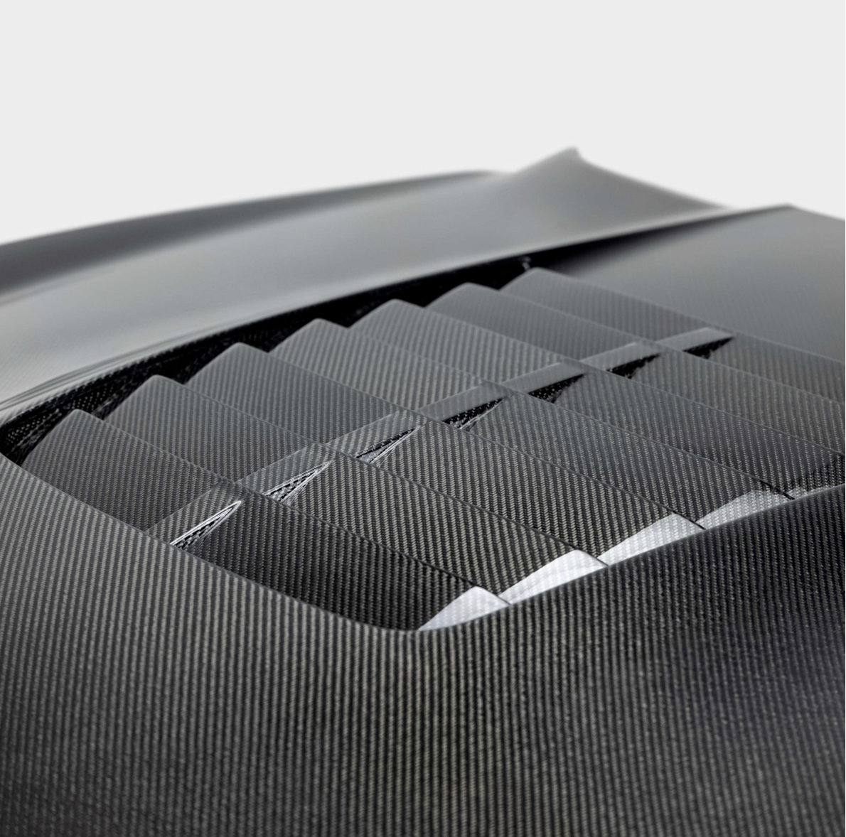 Type-GT5 double sided carbon fiber hood for 2018-2023 Ford Mustang