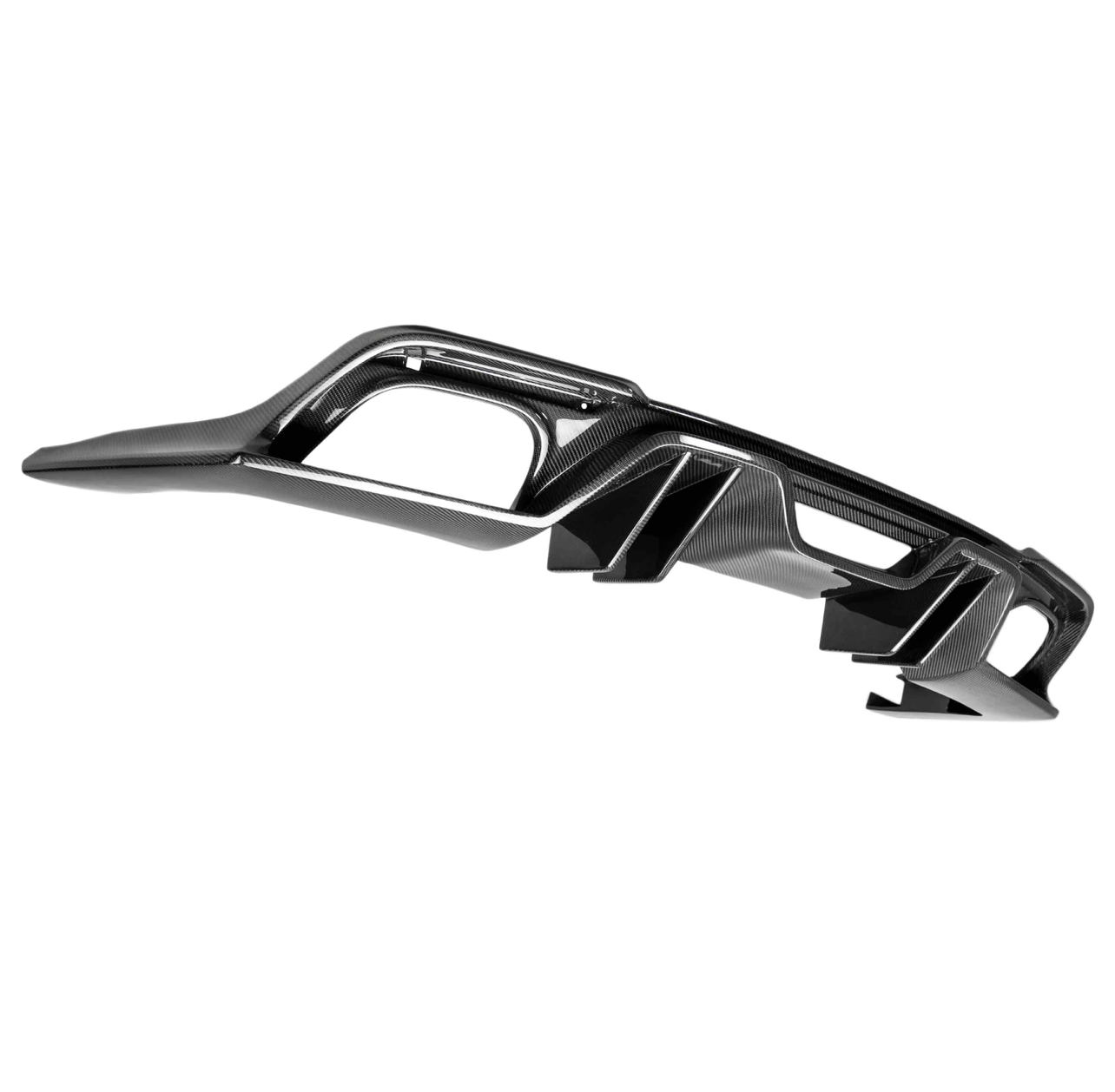 Type-AR carbon fiber quad tip rear valance for 2018-2023 Ford Mustang