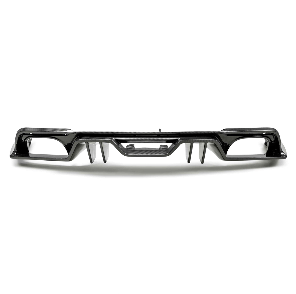 Type-AR carbon fiber quad tip rear valance for 2018-2023 Ford Mustang