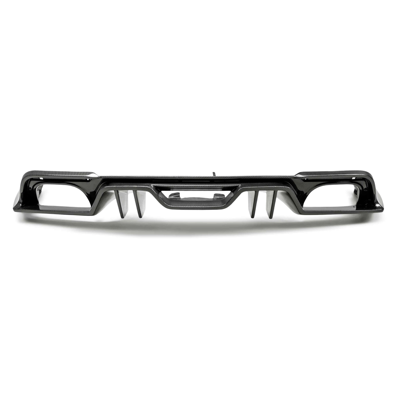Type-AR carbon fiber quad tip rear valance for 2018-2023 Ford Mustang