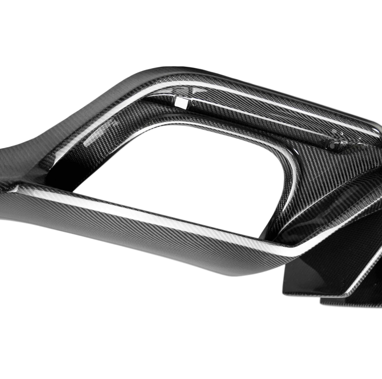 Type-AR carbon fiber quad tip rear valance for 2018-2023 Ford Mustang