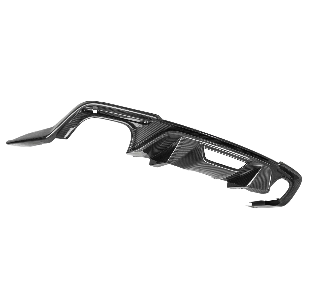 Type-OE carbon fiber quad tip rear valance for 2018-2023 Ford Mustang