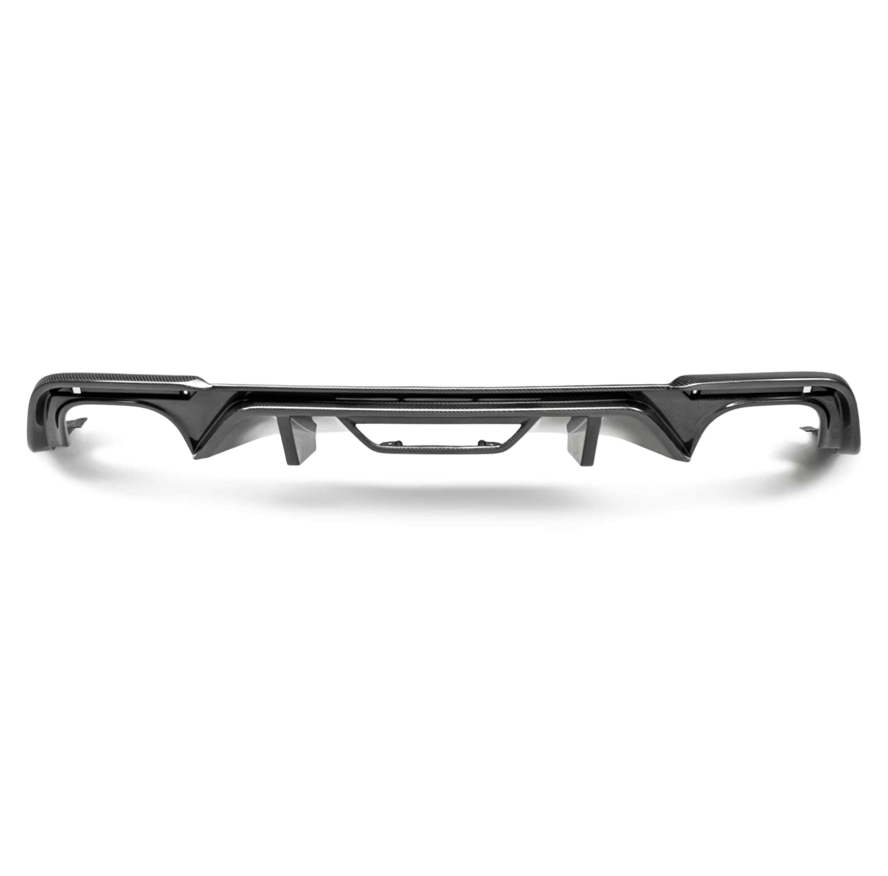 Type-OE carbon fiber quad tip rear valance for 2018-2023 Ford Mustang