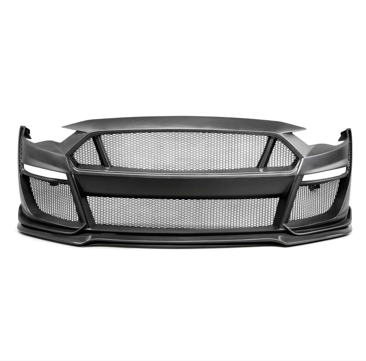 Type-ST partial carbon front bumper for 2018-2023 Ford Mustang