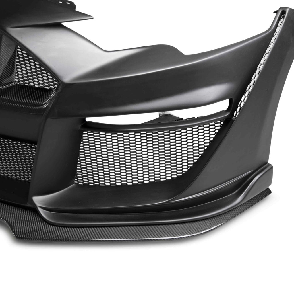 Type-ST partial carbon front bumper for 2018-2023 Ford Mustang