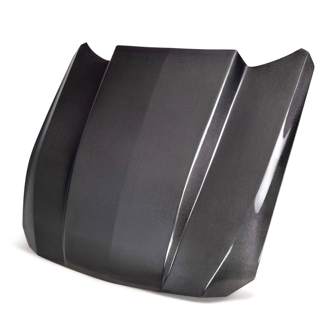 Type-CJ double-sided carbon fiber cowl hood for 2024-2025 Ford Mustang