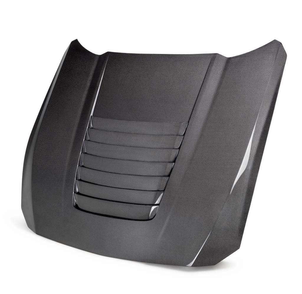 Type-GT5 double sided carbon fiber hood for 2024-2025 Ford Mustang