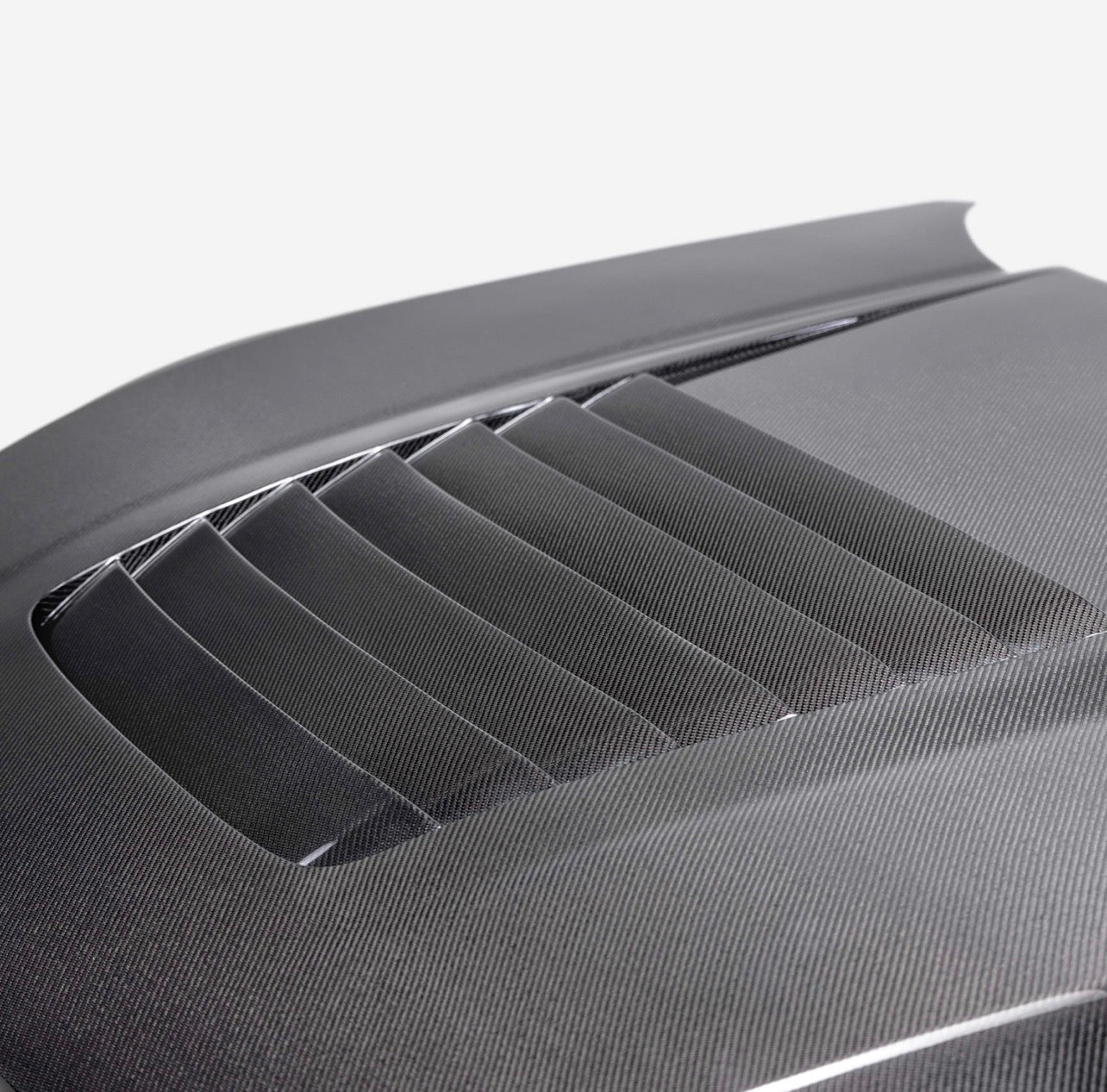 Type-GT5 double sided carbon fiber hood for 2024-2025 Ford Mustang