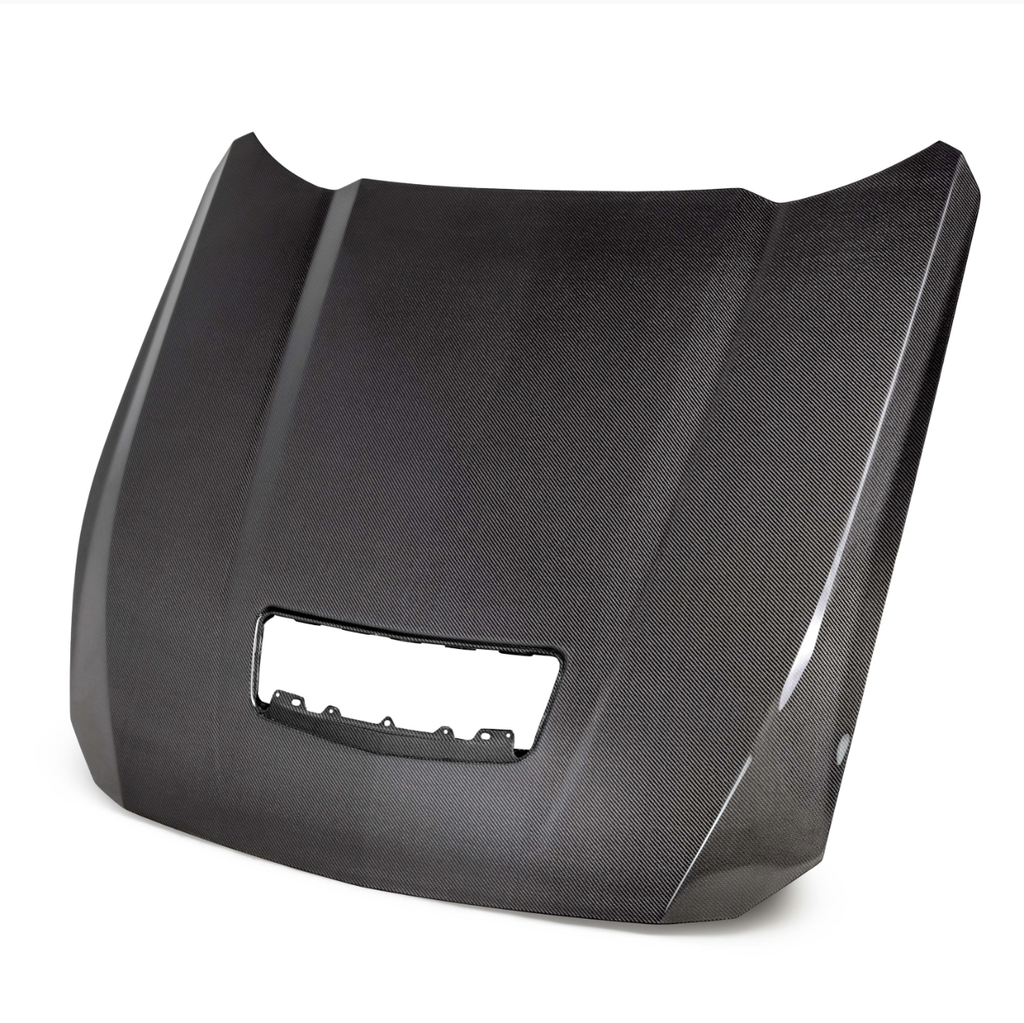 Type-OE double sided carbon fiber hood for 2024-2025 Ford Mustang