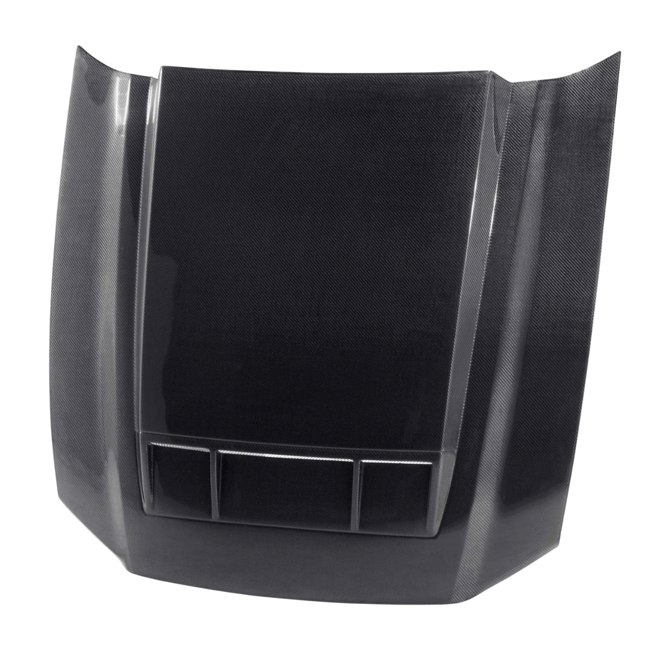 Type-TS ram air carbon fiber hood for 2010-2014 Shelby GT500 and 2013-2014 Ford Mustang