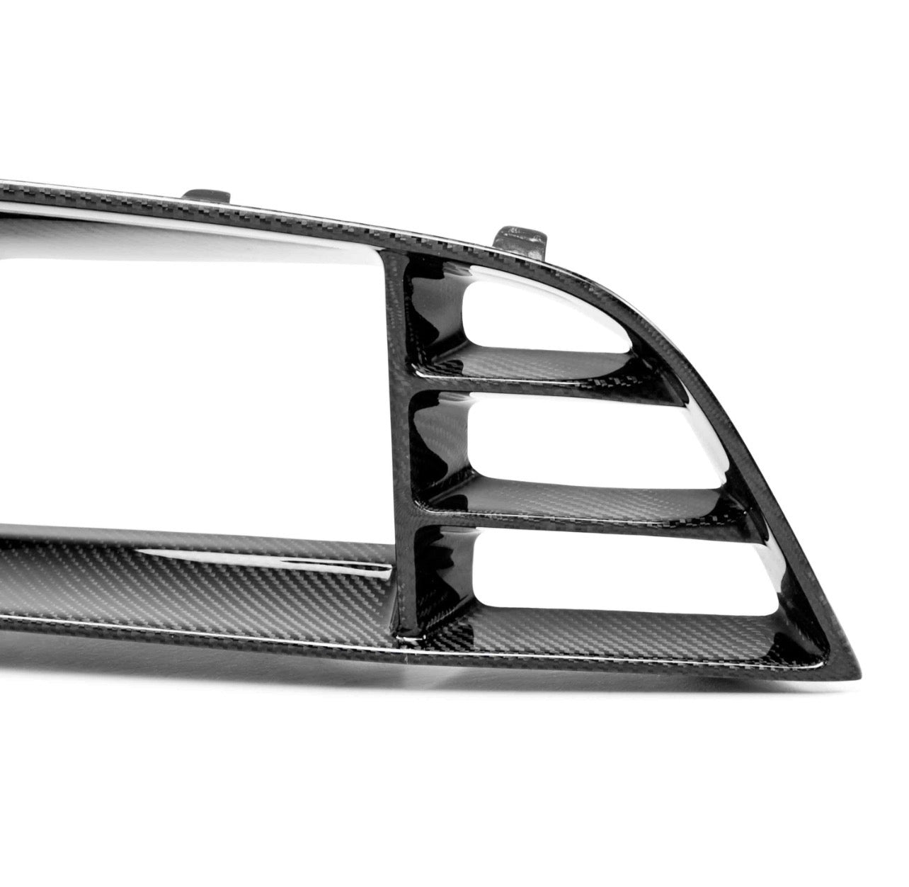 Carbon fiber front upper grille for 2013-2014 Ford Shelby GT500, with no Cobra emblem placeholder
